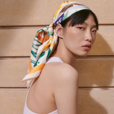 RU-6298 エルメス　スカーフ 20250912 HERMES エルメス スカーフ CARRE カレH 65×65 284135T 283507T